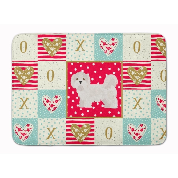 Carolines Treasures 19 x 27 in. Kyi-Leo Love Machine Washable Memory Foam Mat CK5855RUG - main
